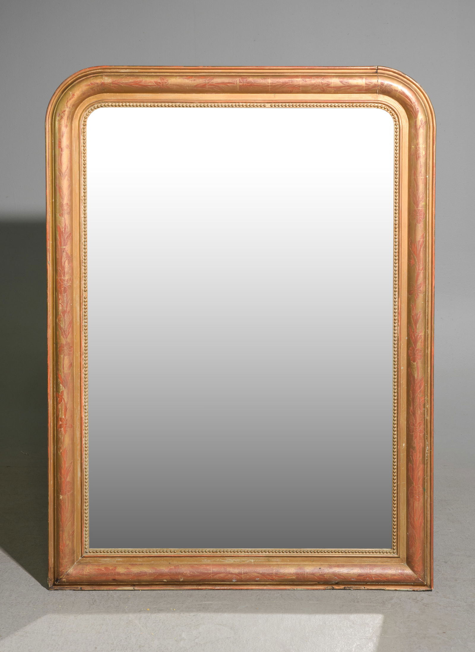 Louis Philippe Style Gold Framed Mirror (1 of 4)