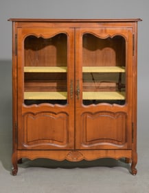 Louis XV Style 2 Door Bookcase / Cabinet
