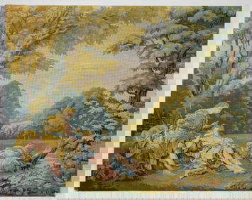 French Framed Needlepoint Tapestry