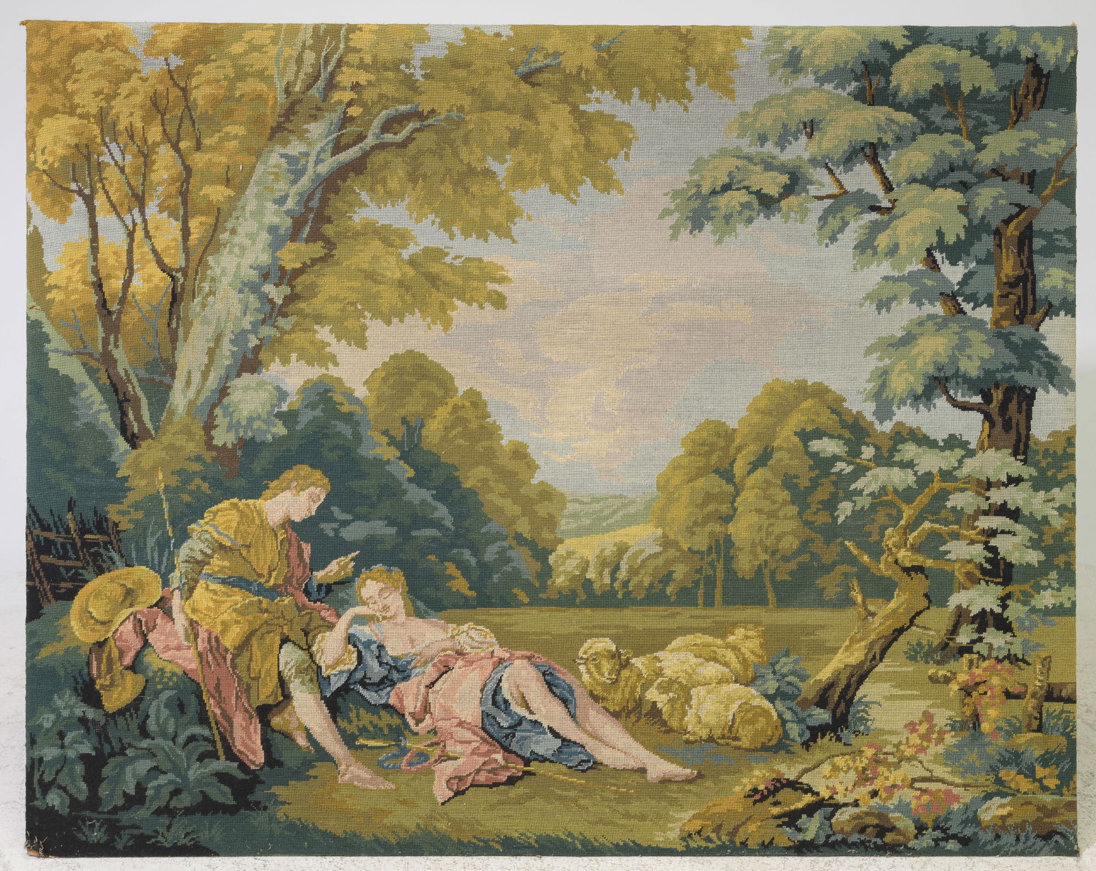 French Framed Needlepoint Tapestry (1 of 4)