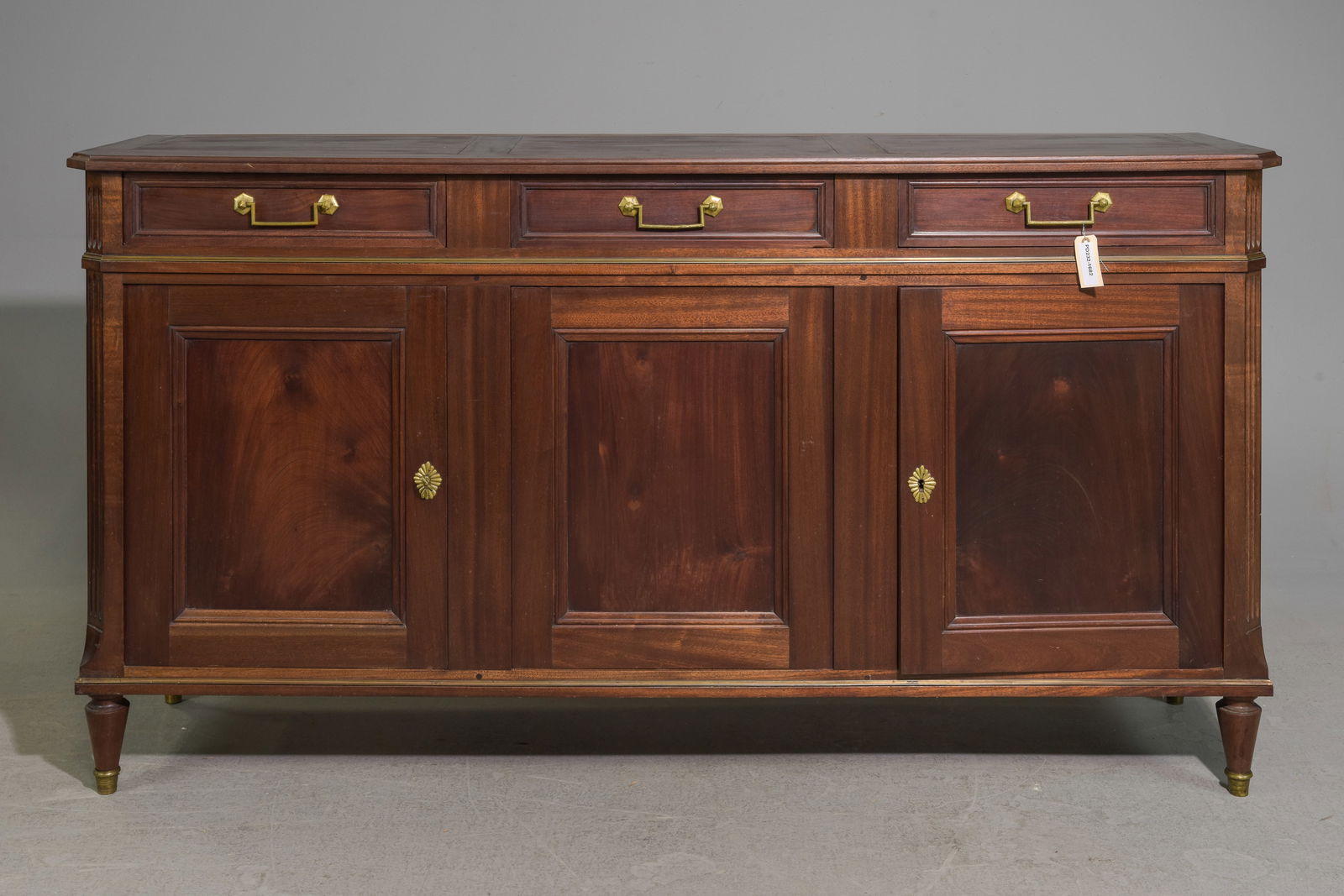 Louis XVI Style Dark Mahogany Sideboard (1 of 7)