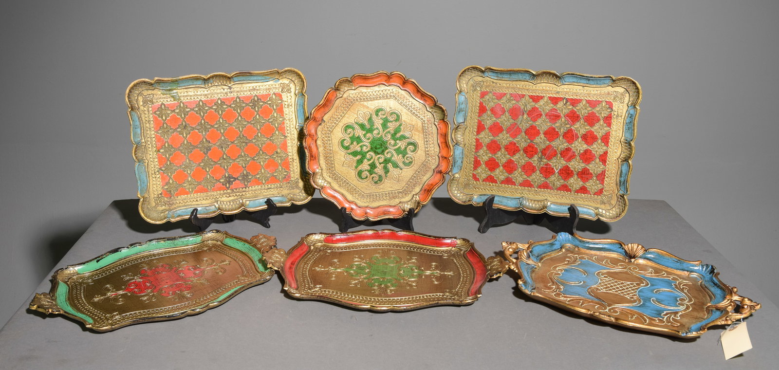 Six Assorted Florentine Trays (1 of 7)
