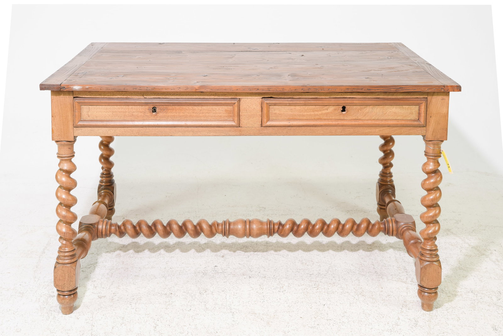 Louis XIII Style French Twist Writing Table (1 of 4)