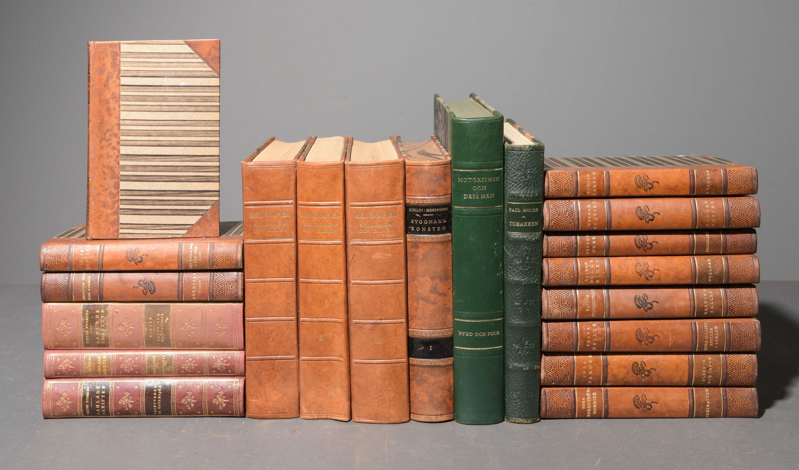 20 Assorted Leather Bound European Novels / Books (1 of 5)