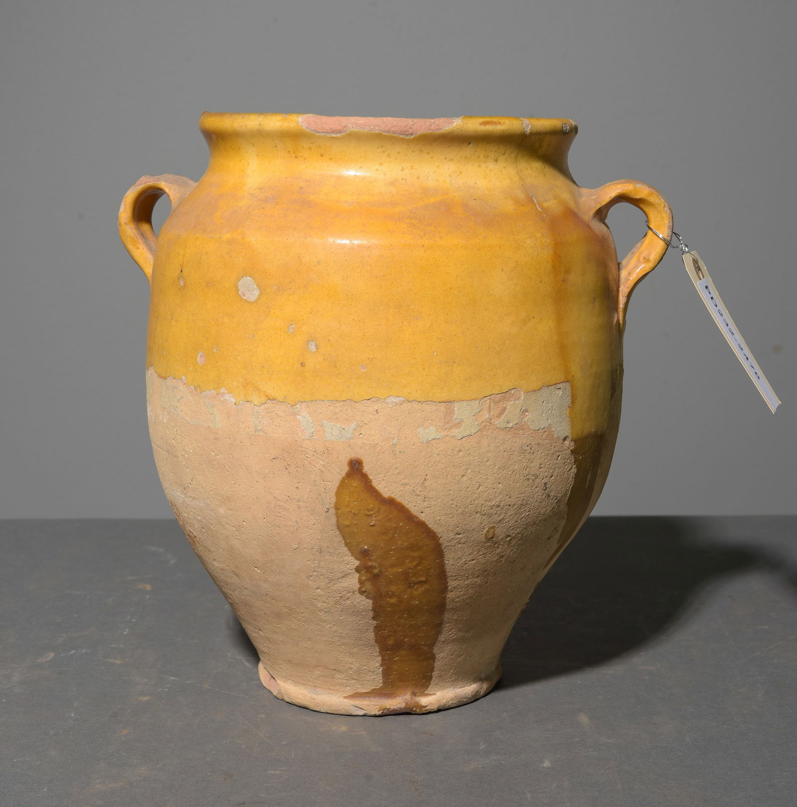 French Yellow Glazed Confit Pot #2 (1 of 4)