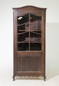 French Regency Style Oak Bookcase / Hall Cupboard