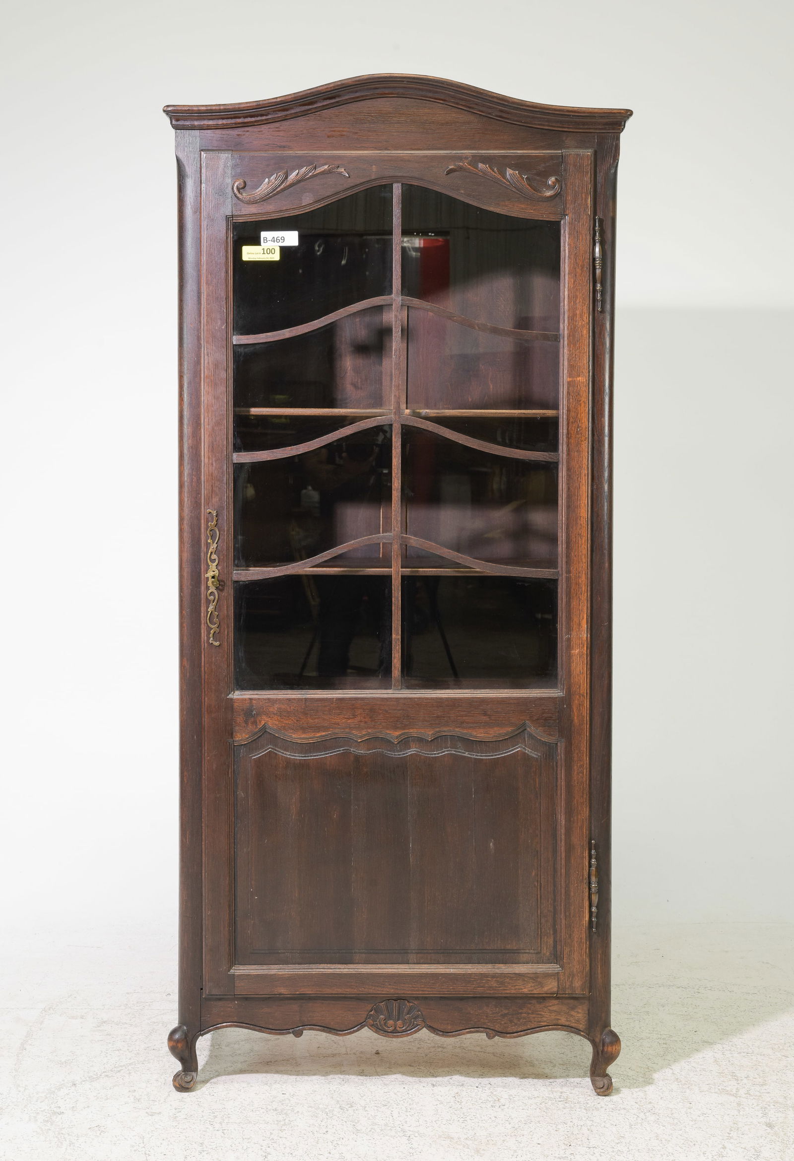 French Regency Style Oak Bookcase / Hall Cupboard (1 of 7)