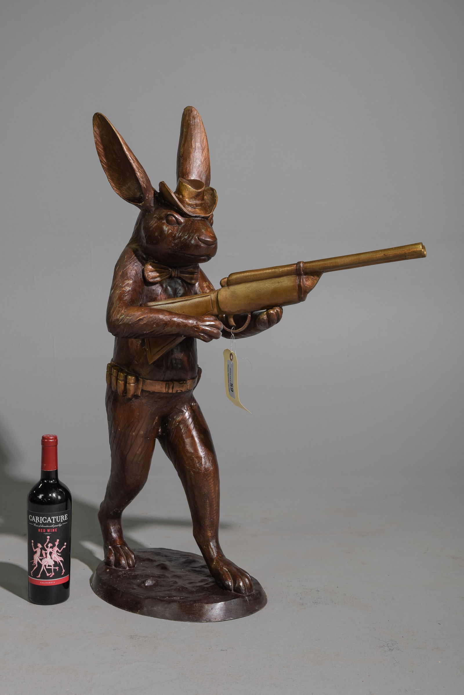 Cast Bronze Hunting Hare (1 of 6)