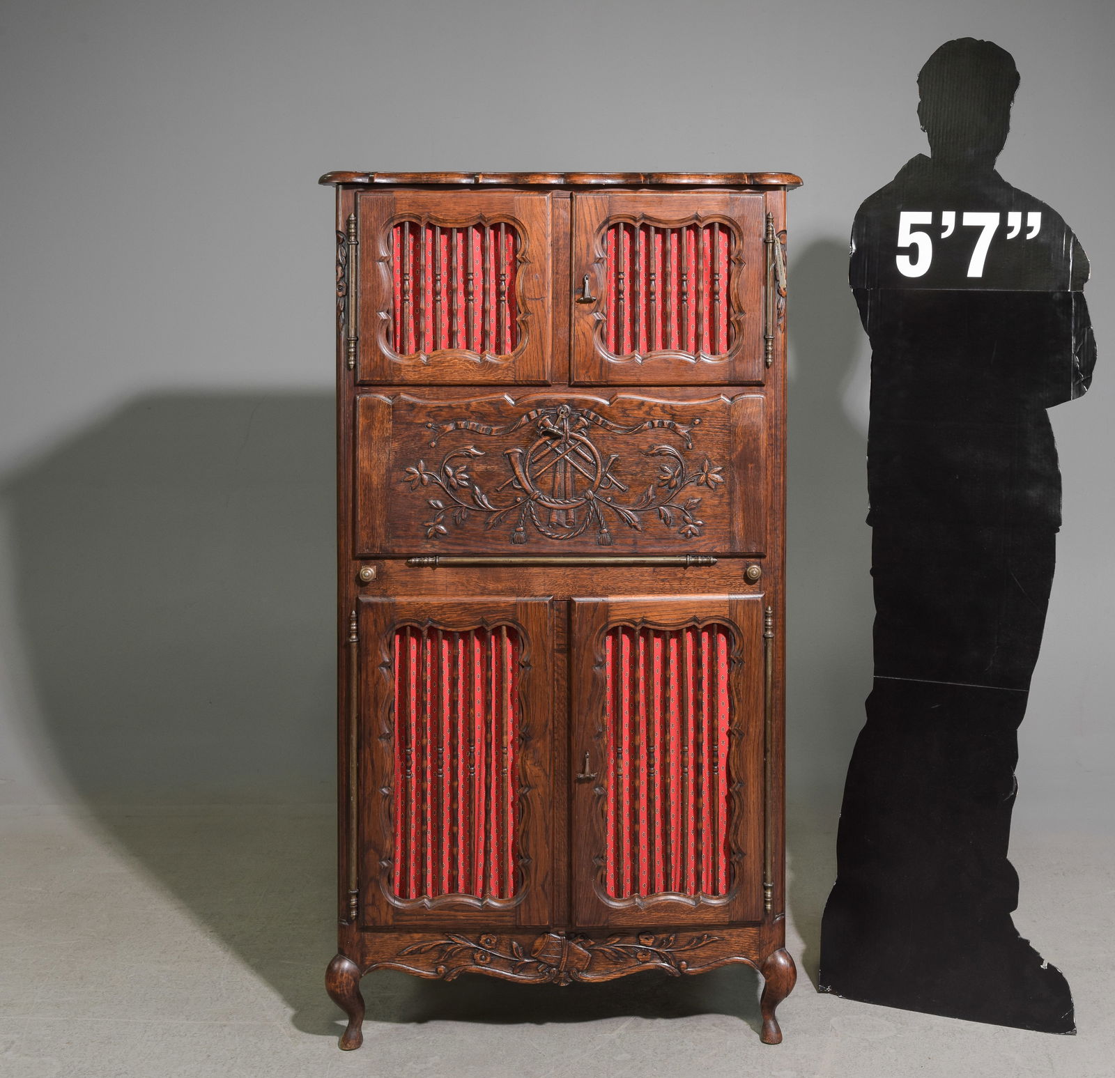 French Provincial Oak Cupboard / Cabinet (1 of 5)