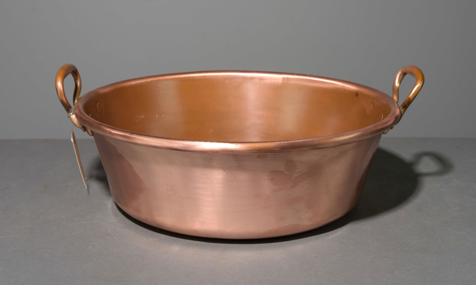 French Polished Copper Heavy Jam Pan (1 of 3)