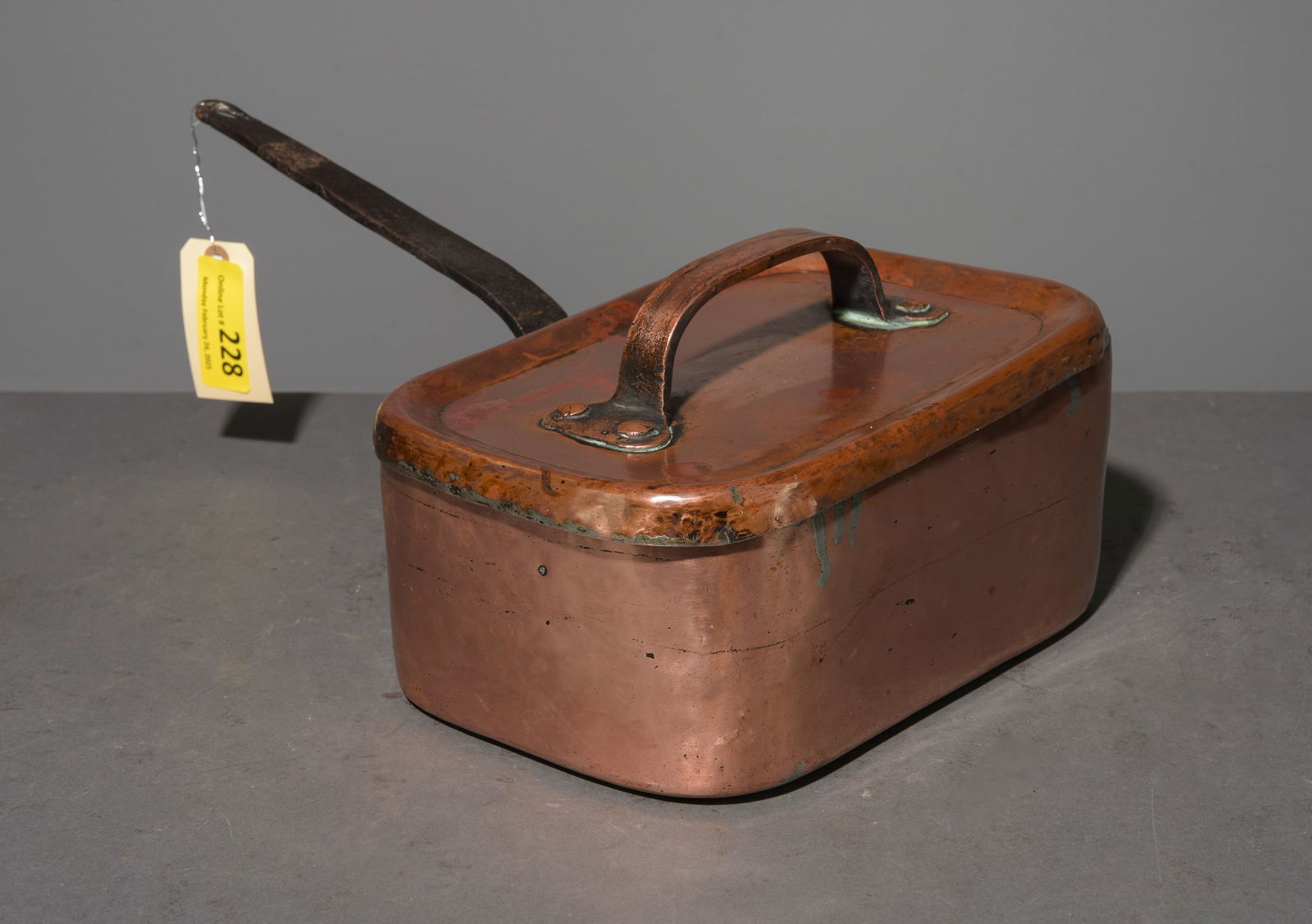 French Copper Daubier / Beef Pot with Iron Handle (1 of 3)