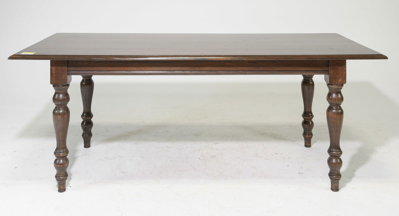 French Oak Turned Leg Farmhouse Table (1 of 4)