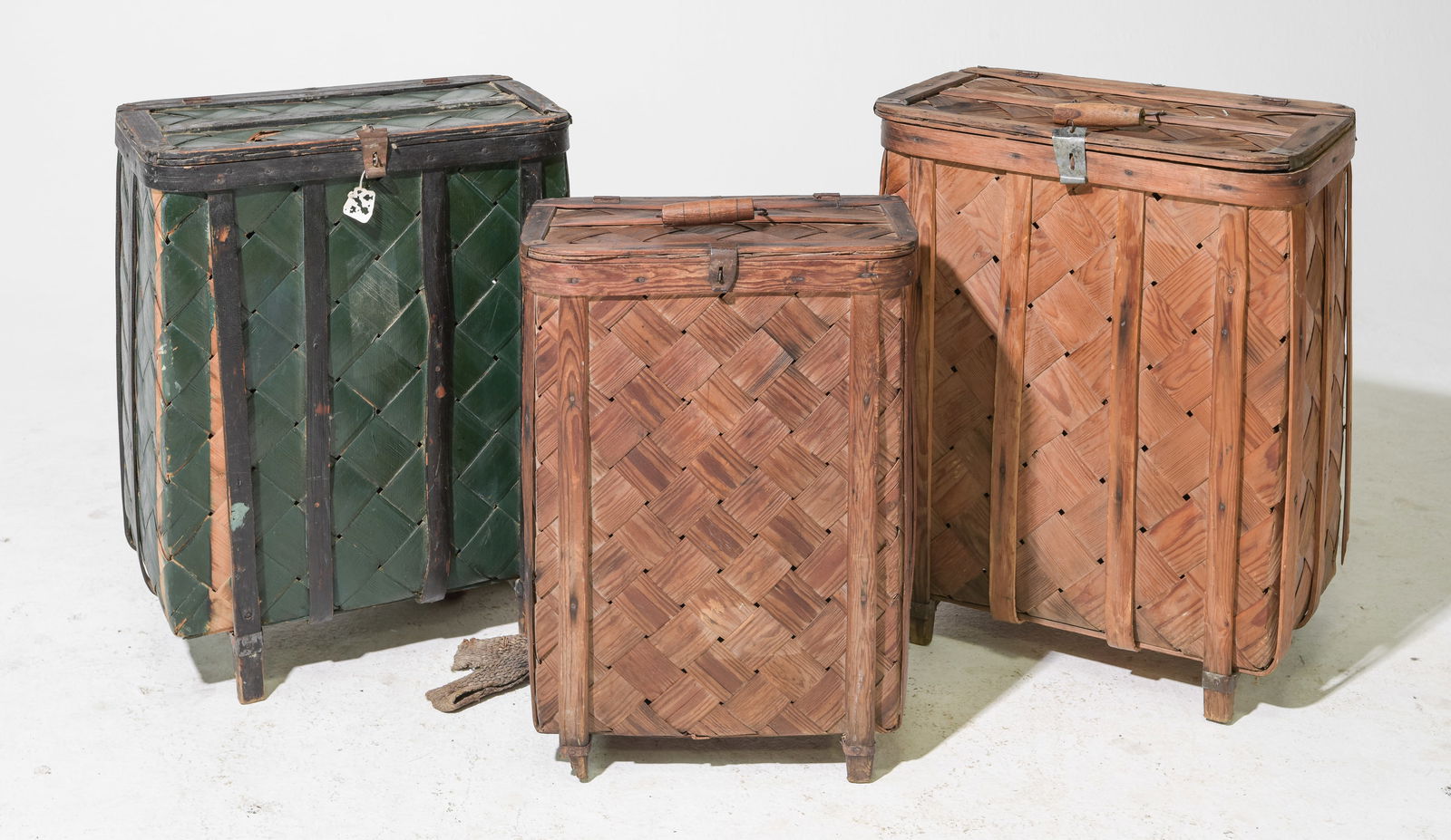 Three Assorted Swedish Woven Picking Baskets #2 (1 of 5)