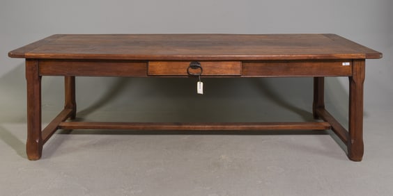 French Large Solid Oak Farmhouse Table