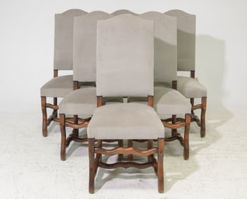 Set of Six French Mouton Style Dining Chairs