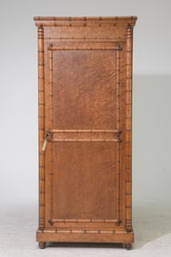 Faux Bamboo Single Door Hall Robe / Cupboard