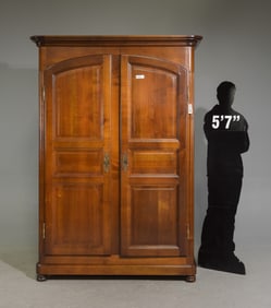 Louis Philippe Style Double Door Mahogany Robe