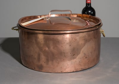 Cape Town Burg Street Polished Copper Pot with Lid