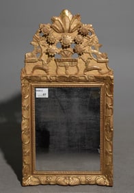 French Gold Framed Beech Wood Mirror