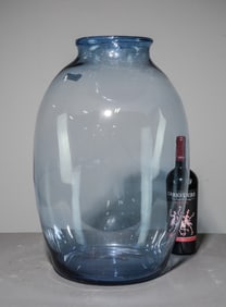 Large Blue Glass Jug / Bottle #2