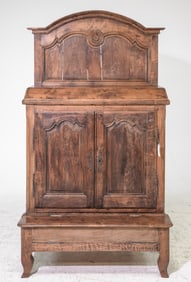 19th Century French Walnut Oratoire / Religious Stand