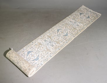Hand Knotted Large Oushak Runner Rug - 19' x 2'7