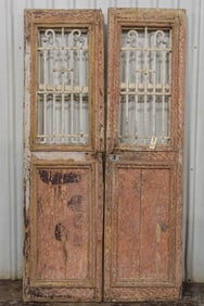 2 Wood Doors with Iron Inserts #4