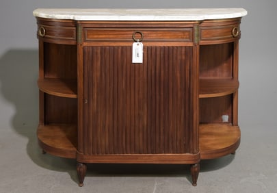 Louis XVI Style Marble Top Buffet / Sideboard