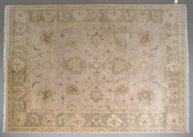 Hand Knotted Oushak Rug - 10' x 7'8