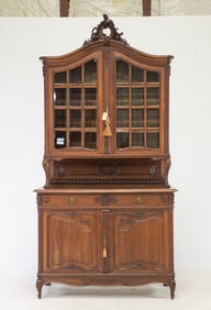 Louis XV Style Walnut Double Buffet