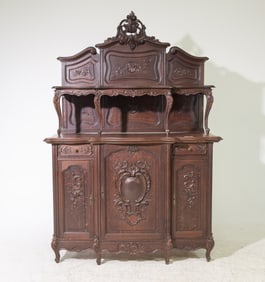 Louis XV Style Carved Oak Server / Buffet c.1900