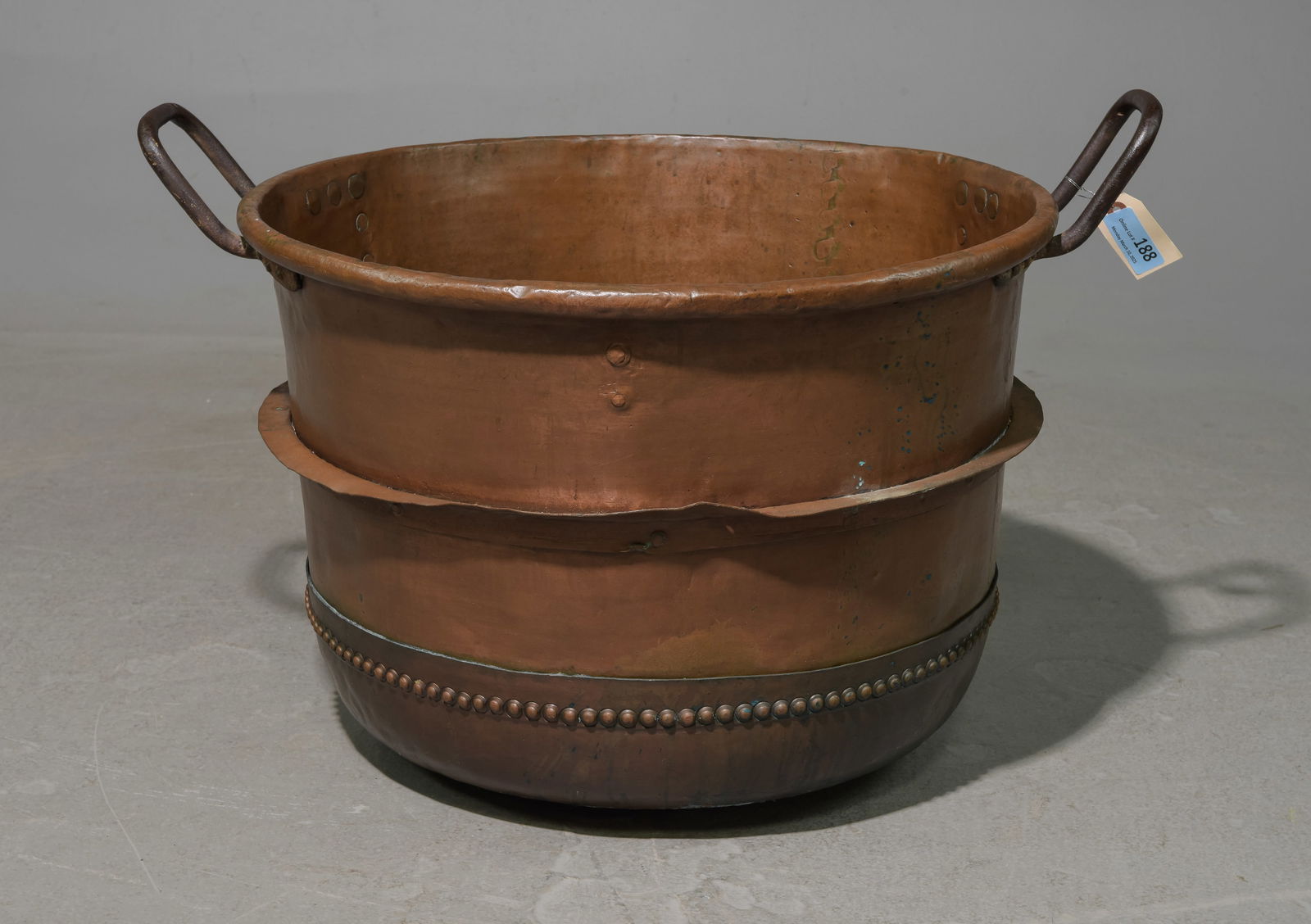 French Large Copper Cauldron / Pot (1 of 3)