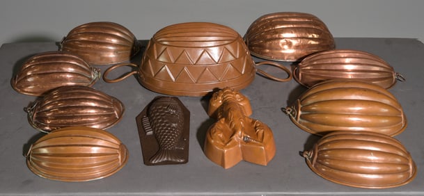 11pcs Assorted Swedish Copper Molds