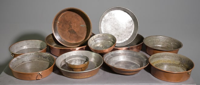 12pcs Assorted Swedish Copper Pans
