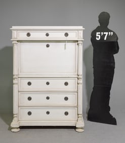 Swedish Painted Secretary Abattant