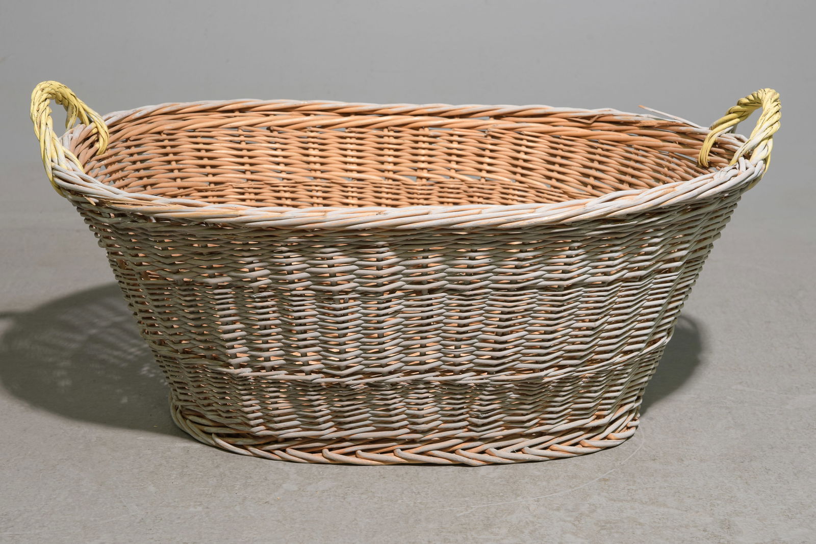 Swedish Woven Wicker Market Basket #2 (1 of 3)