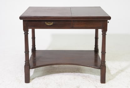 French Oak Flip Top Sewing / Dressing Table
