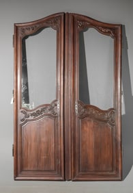 French Mahogany Large Cupboard Doors