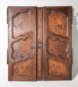 French Walnut Cupboard Doors