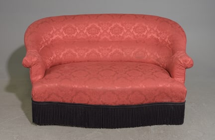 Napoleon III Style Upholstered Settee / Sofa