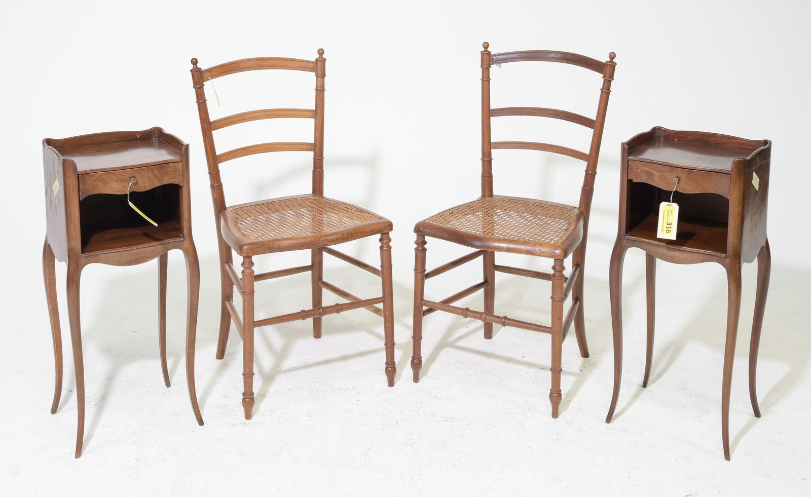 French Pair of Occasional Tables & Two Chairs (1 of 6)