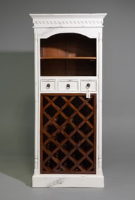 Farmhouse Style Painted Wine Cupboard
