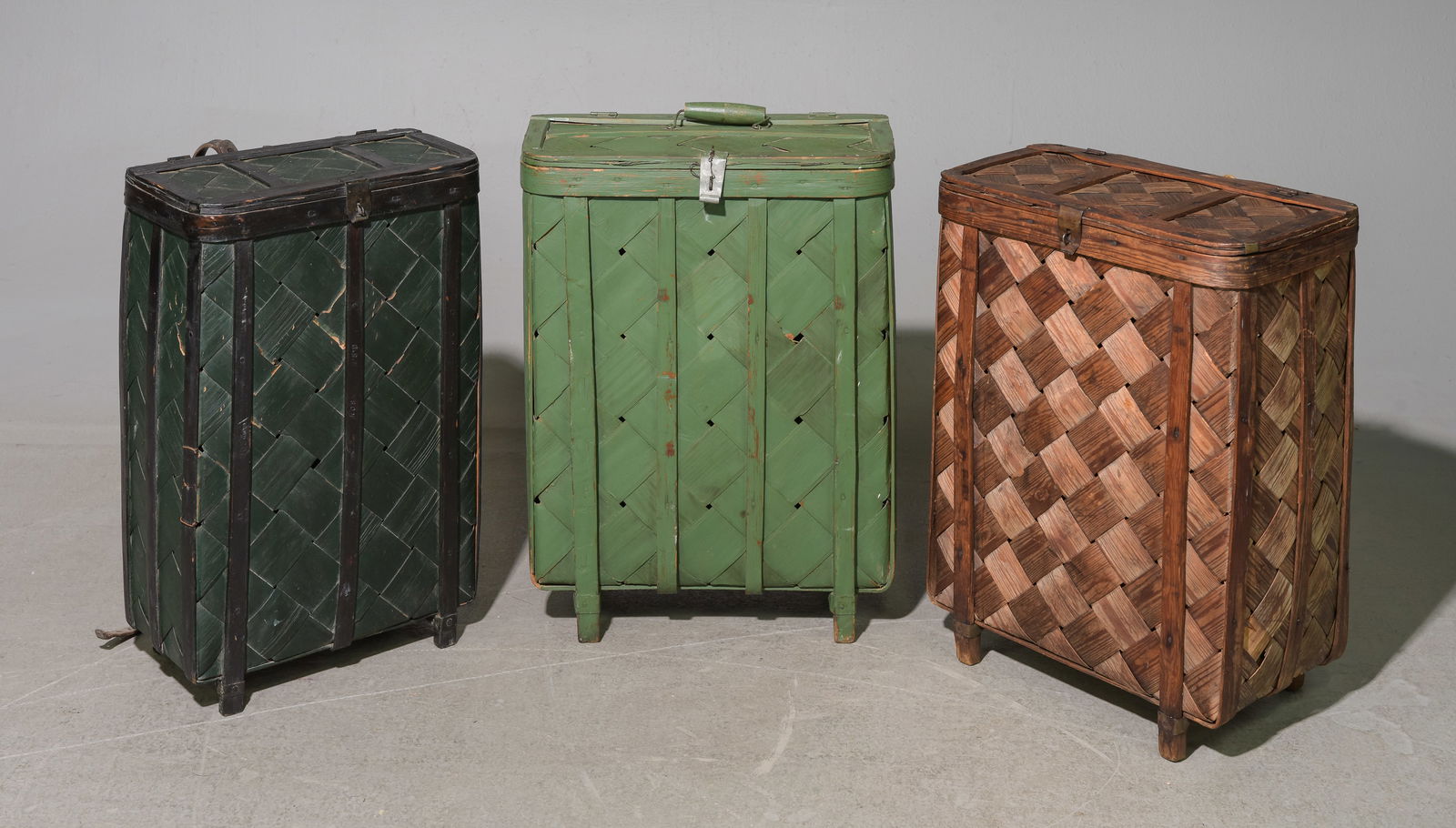 Three Assorted Swedish Woven Picking Baskets #2 (1 of 5)