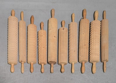 10 Assorted Swedish Rolling Pins
