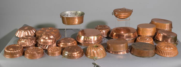 37 Assorted Swedish Copper Molds / Pans