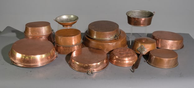 23 Assorted Swedish Copper Pots / Pans #2
