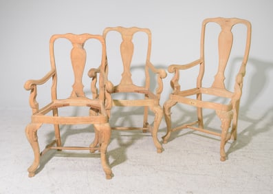 Three English Style Arm Chair Frames