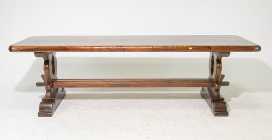 French Solid Oak Farmhouse Dining Table