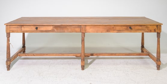 French Pine Drapers Table with Drawers