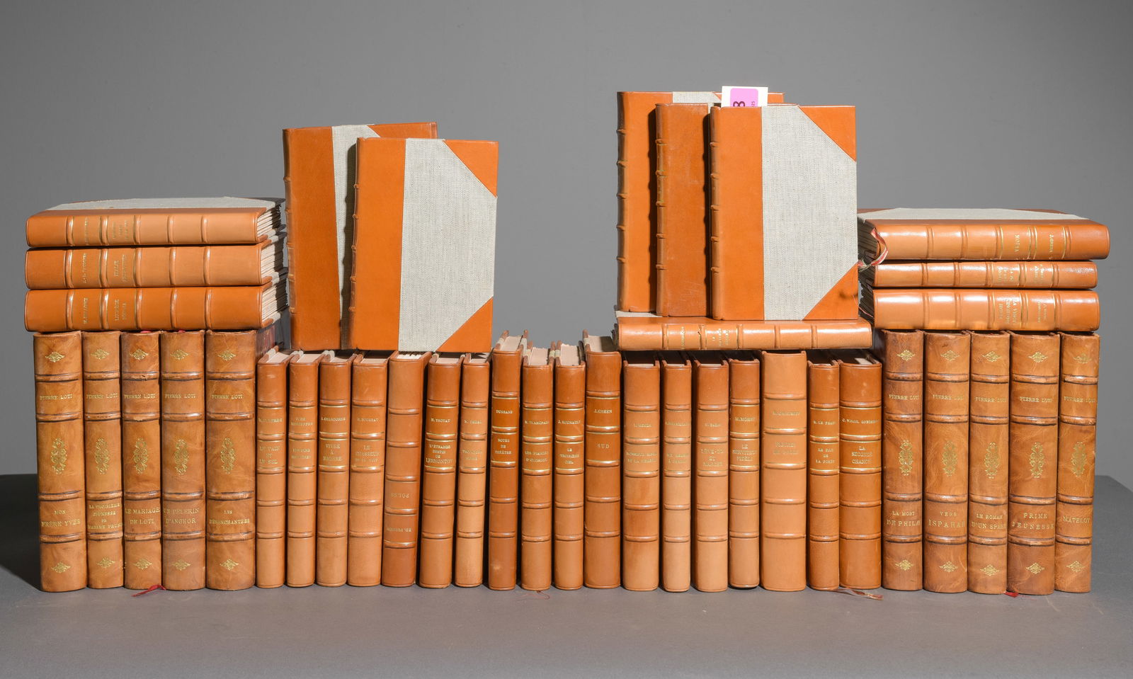 40 Assorted European Leather Bound Books / Novels (1 of 7)